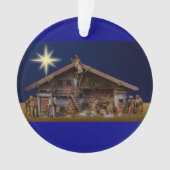 Weihnachtsschmuck mit Krippe Ornament (Vorderseite)