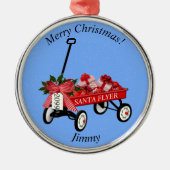 Weihnachtsschmuck mit Name & Date Wagon (Vorne)