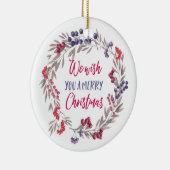 Weihnachtsschmuck mit personalisiertem Foto (Rechts)