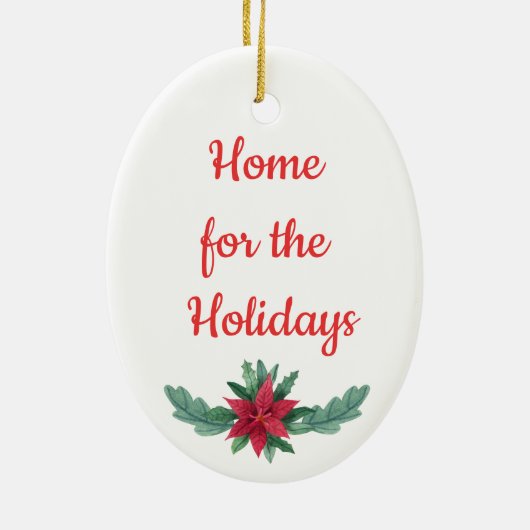 Weihnachtsschmuck mit rotem Keramik (Hinten)