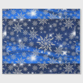 Weihnachtsschmuck mit Schnee Geschenkpapier (Flach)