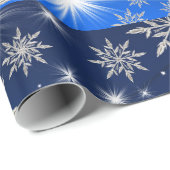 Weihnachtsschmuck mit Schnee Geschenkpapier (Rolleneckpunkt)