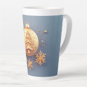 Weihnachtsschmuck mit Schneeflocken Milchtasse (Rechte Ecke)
