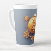 Weihnachtsschmuck mit Schneeflocken Milchtasse (Linke Ecke)