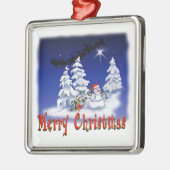 Weihnachtsschmuck mit Schneemann (Links)