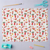 Weihnachtsschmuck mit Schneemann, Elfen, Engel ti Seidenpapier (Basteln)