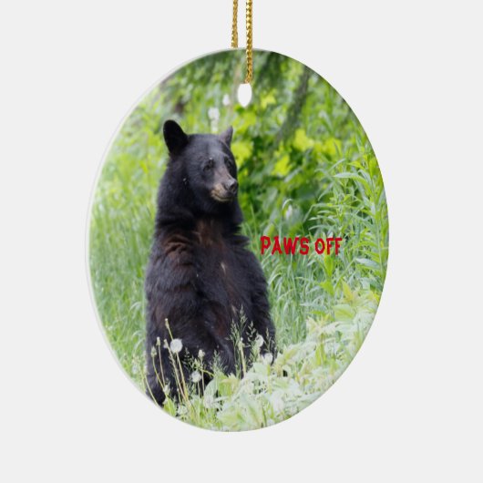 Weihnachtsschmuck mit schwarzem Bär (Rechts)