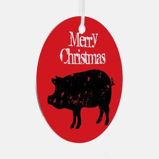 Weihnachtsschmuck mit Silhouette (Vorderseite Rechts)