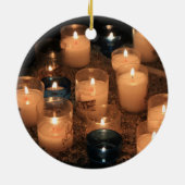 Weihnachtsschmuck mit stimmungsvoller Kerze (Hinten)