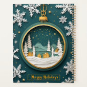 Weihnachtsschmuck mit Winterlandschaft Planer (Rückseite)