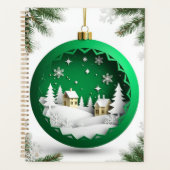 Weihnachtsschmuck mit Winterlandschaft Planer (Vorderseite)