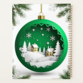 Weihnachtsschmuck mit Winterlandschaft Planer (Rückseite)