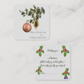 Weihnachtsschmuck Mitteilungskarte (Vorne/Hinten)