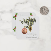 Weihnachtsschmuck Mitteilungskarte (Vorderseite/Rückseite Beispiel)