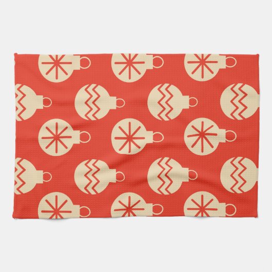 Weihnachtsschmuck Moderne Geschirrtuch (Horizontal)