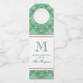 Weihnachtsschmuck Monogram Flaschenanhänger (Vorderseite)