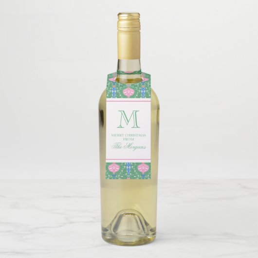 Weihnachtsschmuck Monogram Flaschenanhänger (Auf Flasche)