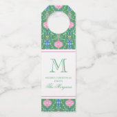 Weihnachtsschmuck Monogram Flaschenanhänger (Vorderseite)