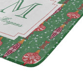 Weihnachtsschmuck Monogram Schneidebrett (Ecke)