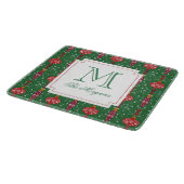 Weihnachtsschmuck Monogram Schneidebrett (Ecke)