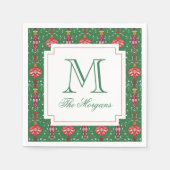 Weihnachtsschmuck Monogram Serviette (Vorderseite)