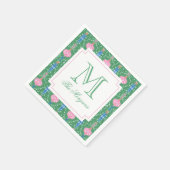 Weihnachtsschmuck Monogram Serviette (Ecke)