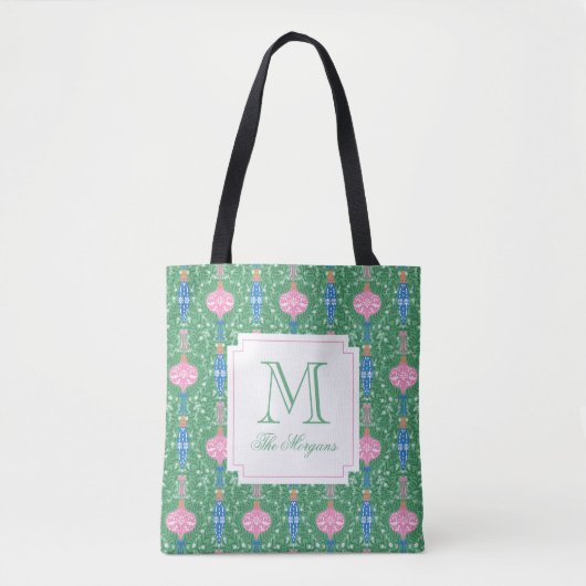 Weihnachtsschmuck Monogram Tasche (Vorderseite)