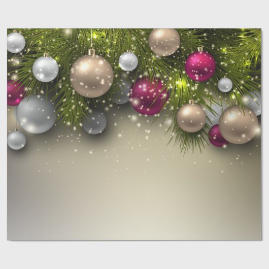 Weihnachtsschmuck - Multi Geschenkpapier (Flach)