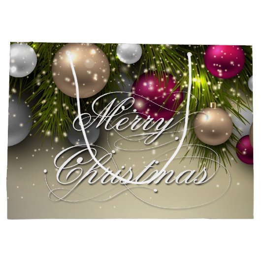 Weihnachtsschmuck - Multi Große Geschenktüte (Rückseite)