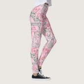 Weihnachtsschmuck Muster 02 L Pink BG Leggings (Rechts)