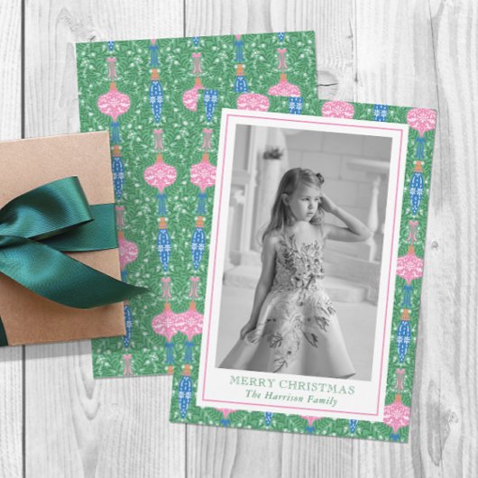 Weihnachtsschmuck Muster Foto Feiertagskarte