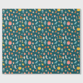 Weihnachtsschmuck Muster Geschenkpapier (Flach)