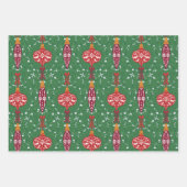 Weihnachtsschmuck Muster Geschenkpapier Set (Vorderseite 2)