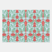 Weihnachtsschmuck Muster Geschenkpapier Set (Vorderseite)