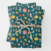 Weihnachtsschmuck Muster Geschenkpapier Set (Beispiel)