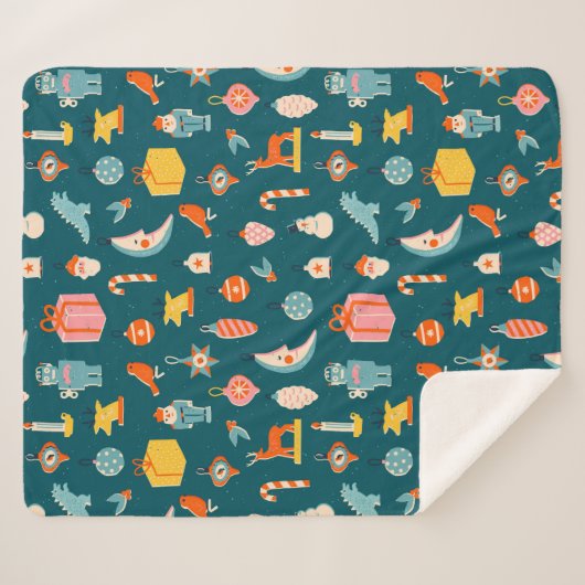 Weihnachtsschmuck Muster Sherpadecke (Vorderseite (Horizontal))