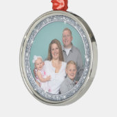 Weihnachtsschmuck nach Maß, Silberes Foto (Links)