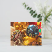 Weihnachtsschmuck Nah Postkarte (Stehend Vorderseite)