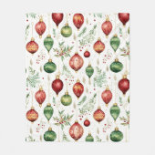 Weihnachtsschmuck - Nahtloses Muster Fleecedecke (Vorderseite)