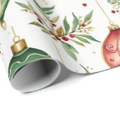 Weihnachtsschmuck - Nahtloses Muster Geschenkpapier (Rolleneckpunkt)