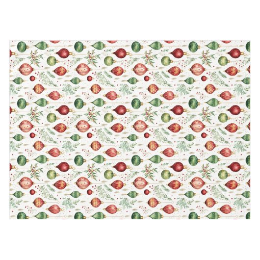 Weihnachtsschmuck - Nahtloses Muster Tischdecke (Vorderseite (Horizontal))