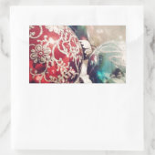 Weihnachtsschmuck noch Leben Rechteckiger Aufkleber (Tasche)