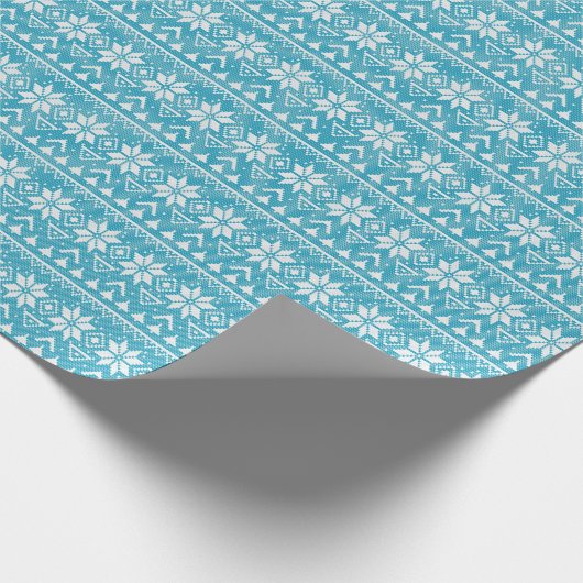 Weihnachtsschmuck nordischer Winterskandinavischer Geschenkpapier (Ecke)