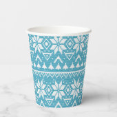 Weihnachtsschmuck nordischer Winterskandinavischer Pappbecher (Rückseite)