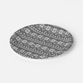 Weihnachtsschmuck nordischer Winterskandinavischer Pappteller (Schrägansicht)