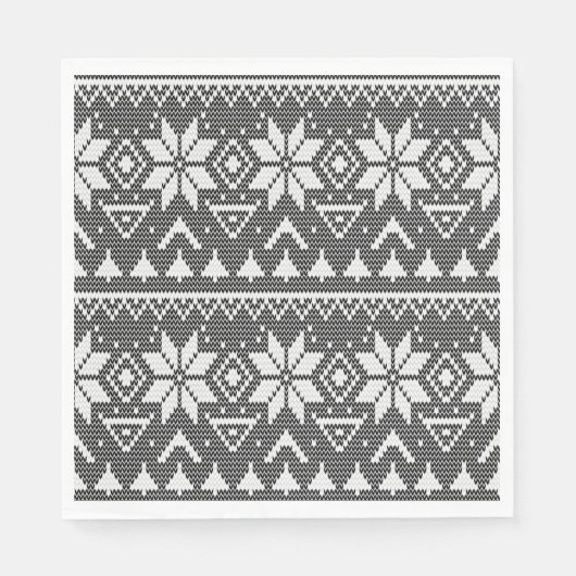 Weihnachtsschmuck nordischer Winterskandinavischer Serviette (Vorderseite)