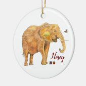 Weihnachtsschmuck, Nosey, einseitig Keramik Ornament (Links)