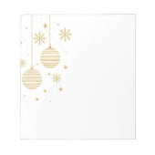 Weihnachtsschmuck Notepad Notizblock (Vorderseite)