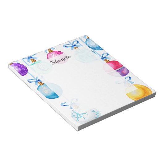 Weihnachtsschmuck Notizblock (angewinkelt)