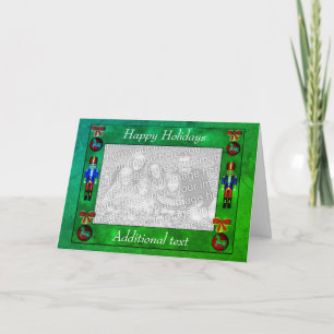 Weihnachtsschmuck Nutcrackers Holiday Foto Card Feiertagskarte